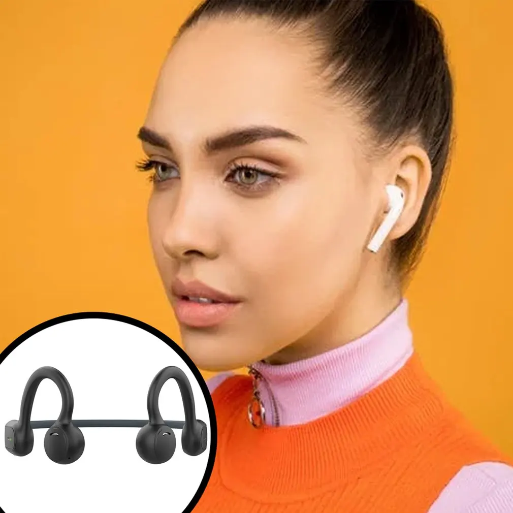 

AS1 Wireless Headphones Air Conduction Bone Conduction Sport Contact Headset With Mic For All Smartphones