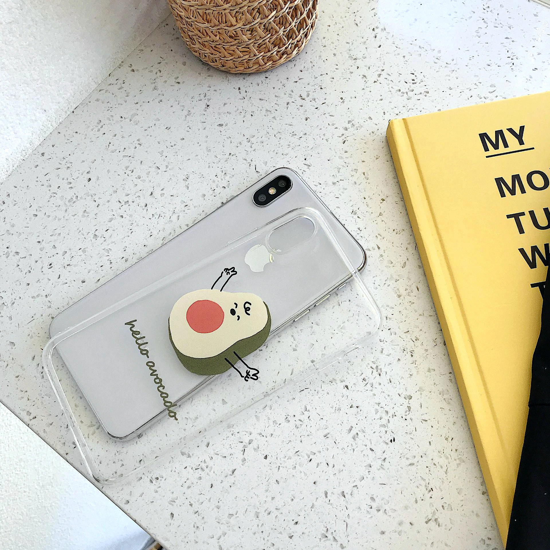 Transparent Cute Cartoon Fitted Case For iphone7 6 6s 8 Plus Fundas Apple iPhone Xr X XS Max 7 Phone Back Cover |
