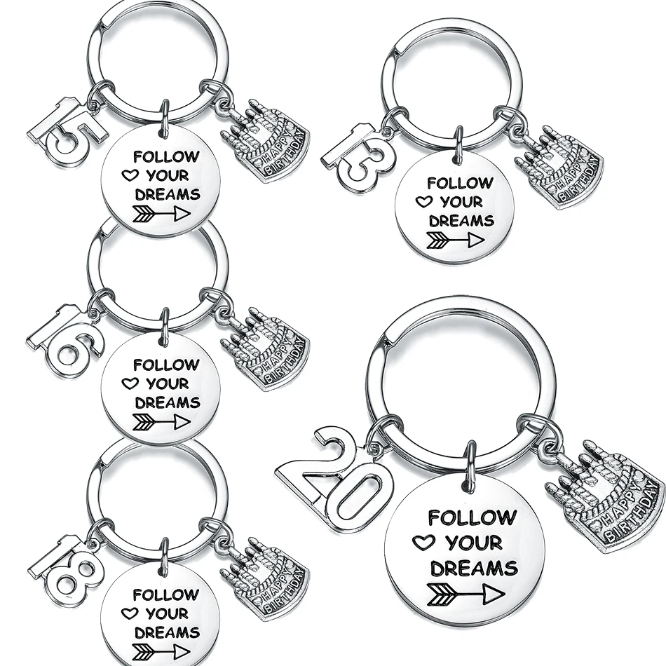 Брелок торт ко дню рождения брелоки очаровательные семейные подарки для женщин