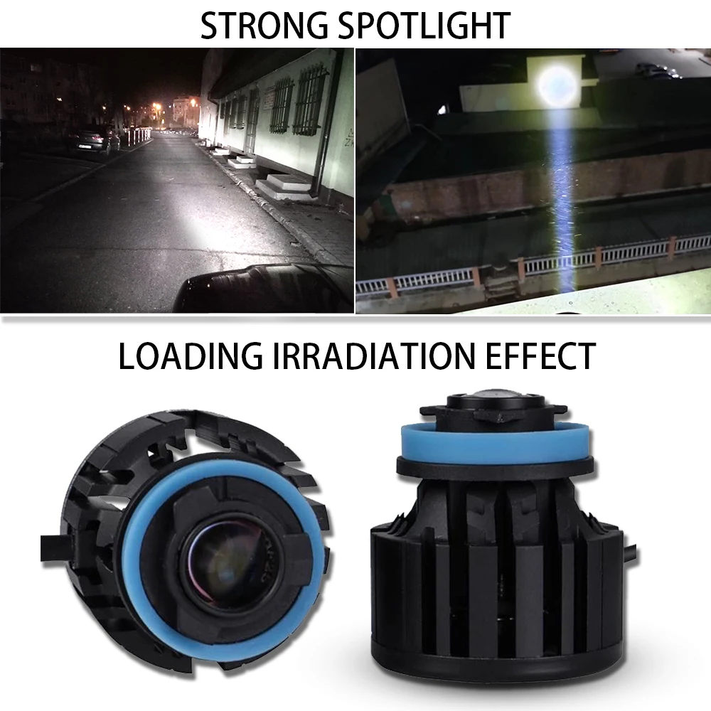 1 комплект L1 светодиодный ная Лазерная противотуманная фара лампа H7 H8 H9 H11 9005/06 26