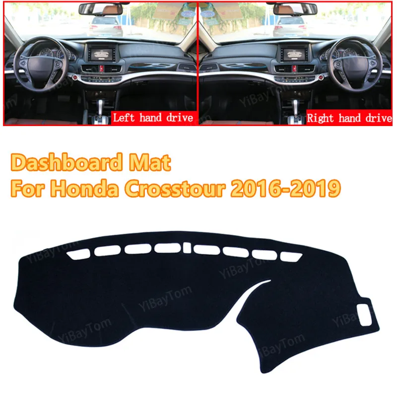 

For Honda Crosstour 2016-2019 High Quality Anti-slip Car Dashboard Cover Mat Sun Shade Pad Instrument Panel Carpets Accessories