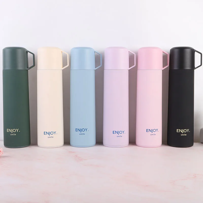 

350/500ml Stainless Steel Thermos Mug Water Bottle For Girls Travel Vacuum Flasks Thermal Drinking Bottle Coffee Tea Mugs Cup
