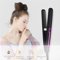 mini hair straightener professional 2 in 1 portable hair curler flat iron hair straightening corrugated iron styling tools