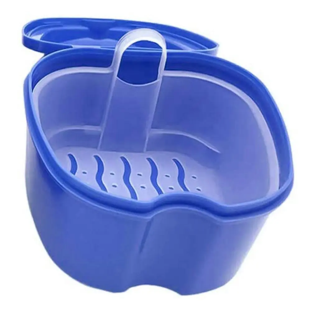 

Denture Cleaning Toothbrush Double Brush Head Environmentally Friendly Soft Non-slip Handle Denture Toothbrush