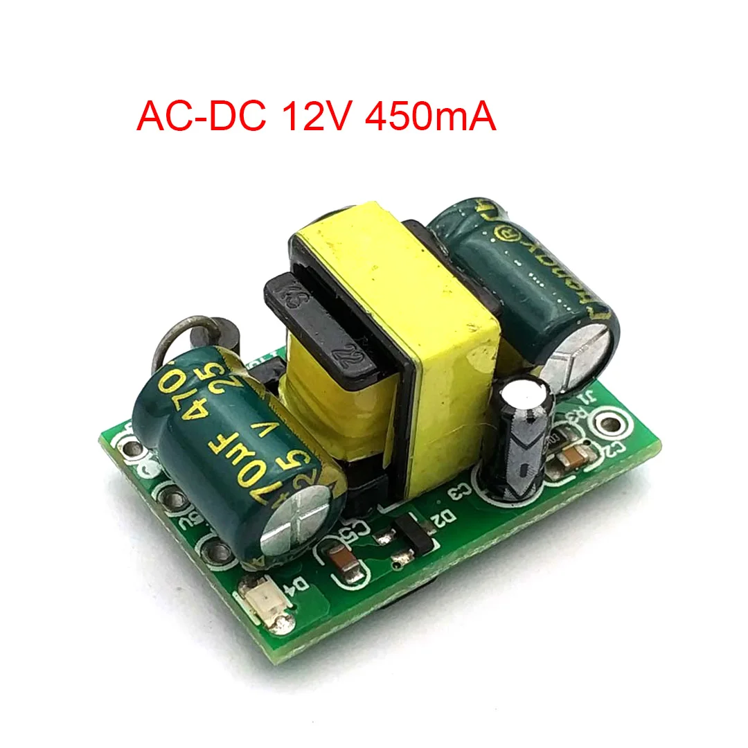 

Понижающий модуль AC-DC 12 в 450 мА, прецизионный модуль импульсного источника питания 12 В 5 Вт, светодиодный модуль регулятора напряжения