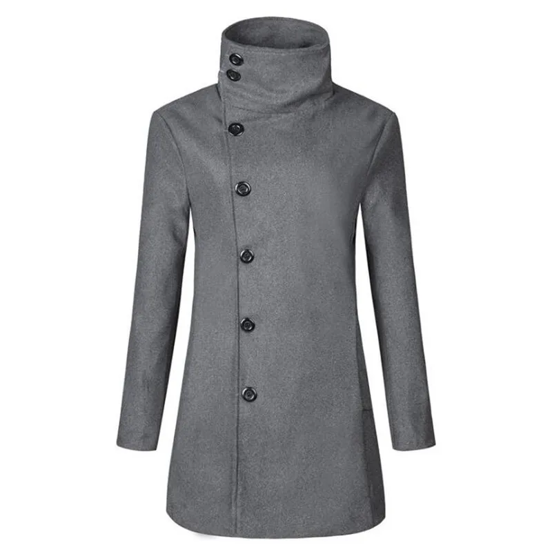 Мужской длинный Тренч облегающий в Корейском стиле панк хип хоп для ночных