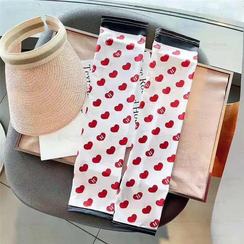 

Sport Arm Sleeves Summer 1Pcs Loose Ice Silk Sunscreen Uv Sun Protect Anti-Slip Sleeve Women Gloves Outdoor Driving Cycling