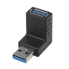 90  левый правый угловой переходник USB 3,0 A папа-мама для ноутбука и ПК