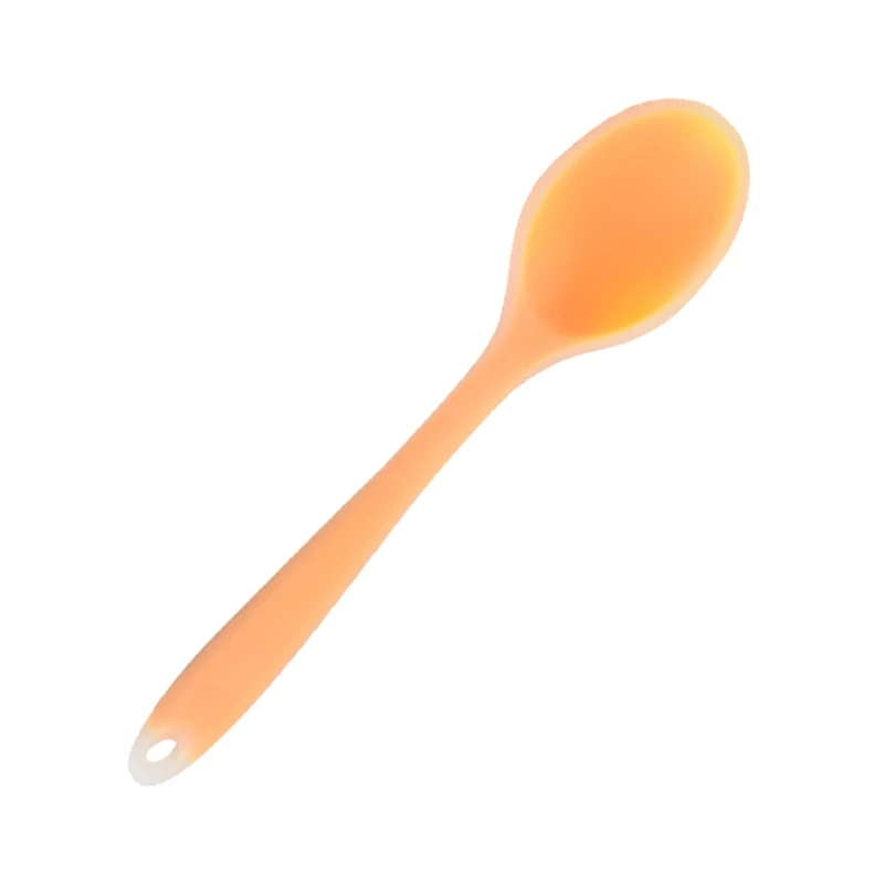 1 шт. маленькая разноцветная силиконовая ложка термостойкая антипригарная
