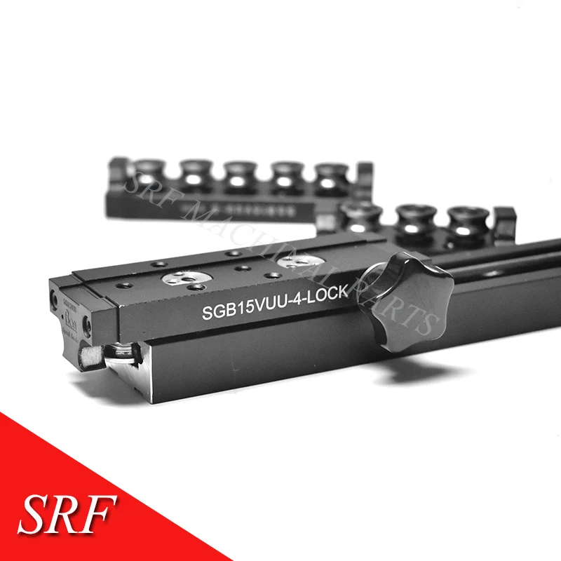 38 мм Ширина алюминиевая квадратная направляющая ролика 1 шт. SGR15V L = 450/500 двойная