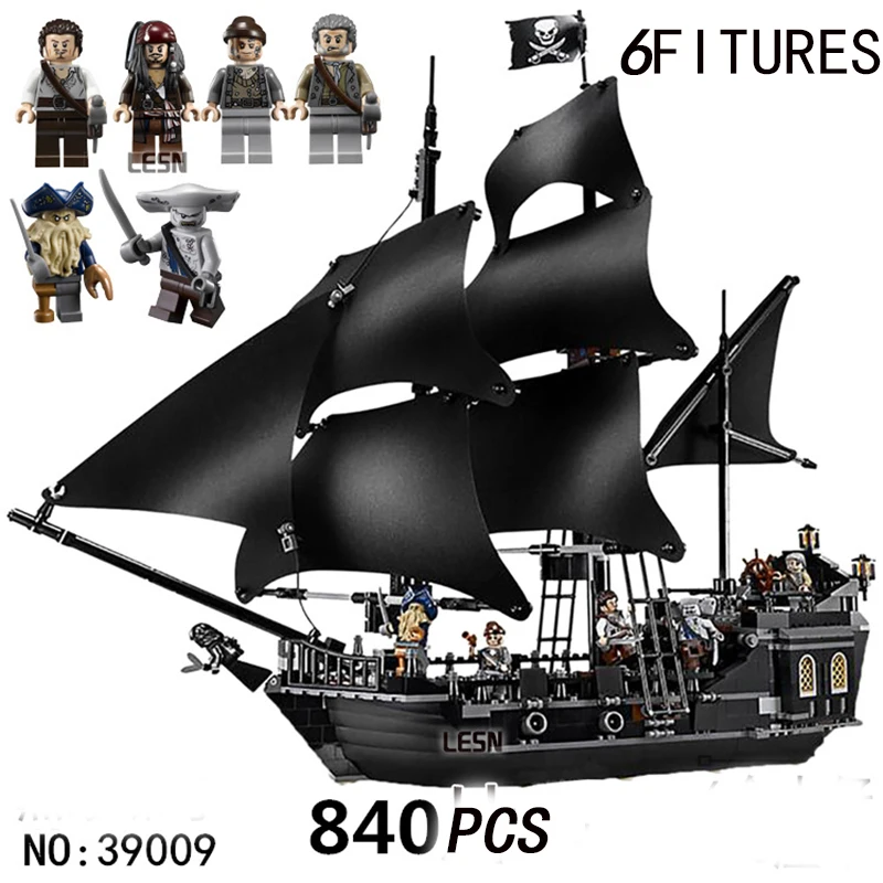 Новый фильм Пираты Карибского моря серии наборы модели игрушки черный жемчуг