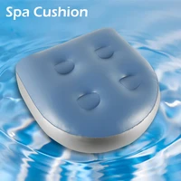 inflatable relaxing booster seat back massage mat hot tub bathtub pillow spa cushion soft for home hot tub bathroom accessories