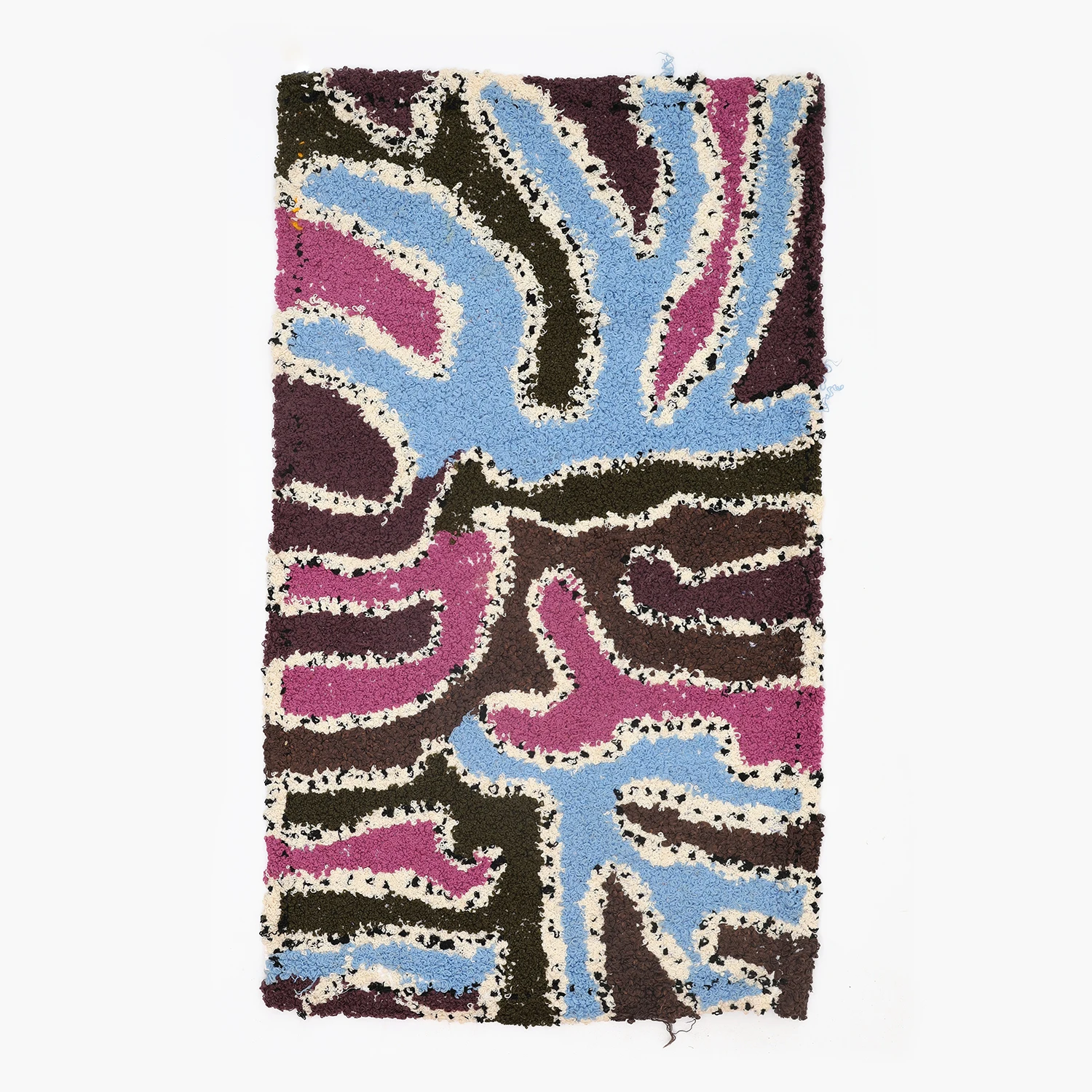 구매 모로코 손 니트 카펫 침대 옆 그라운드 매트 수제 코튼 태피스트리 기하학적 디자인 카펫 침실 홈 섬유 장식