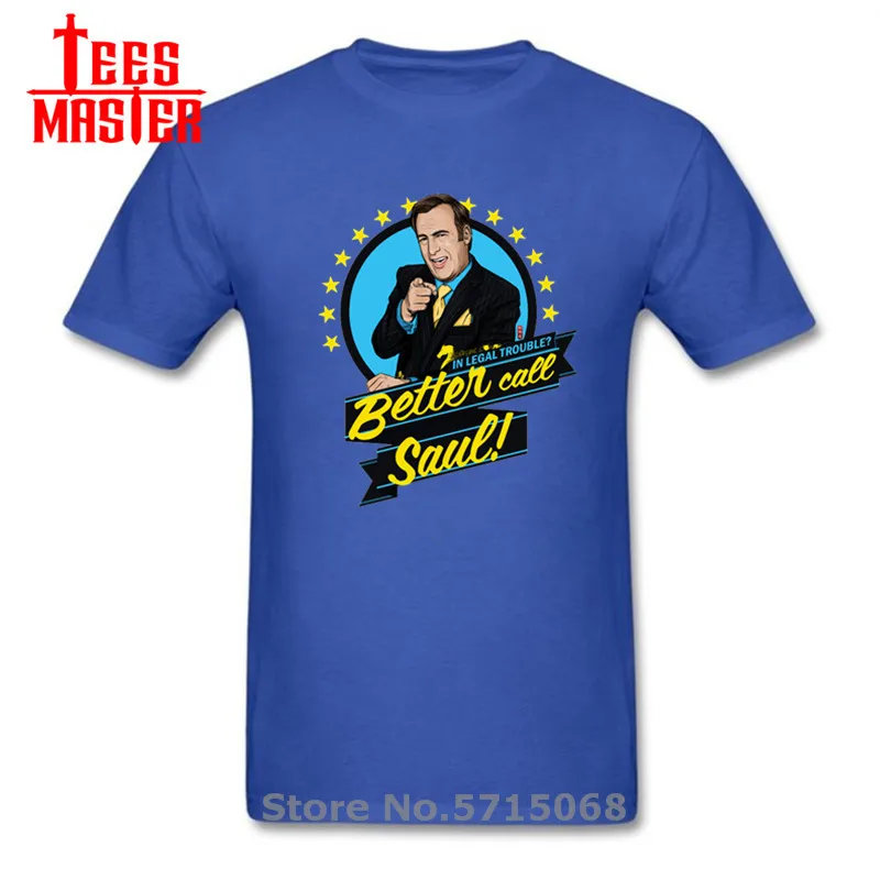 Забавная Мужская футболка Better Call Saul с принтом серийной цифровой печати из 100%
