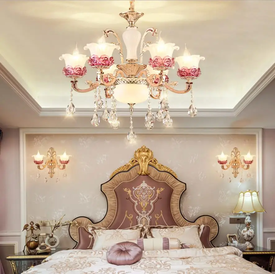 Современный светодиодный Цветок хрустальная люстра светильник s для Гостиная