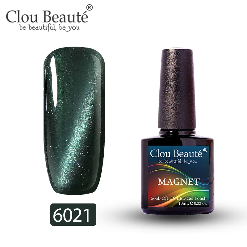 6021 Clou Beaute Гель-лак для кошачьих глаз 46 цветов маникюрный Декор гель лак для ногтей отмачиваемый лак для ногтей 10 мл Полупостоянный лак для ногтей - Цвет: 6021