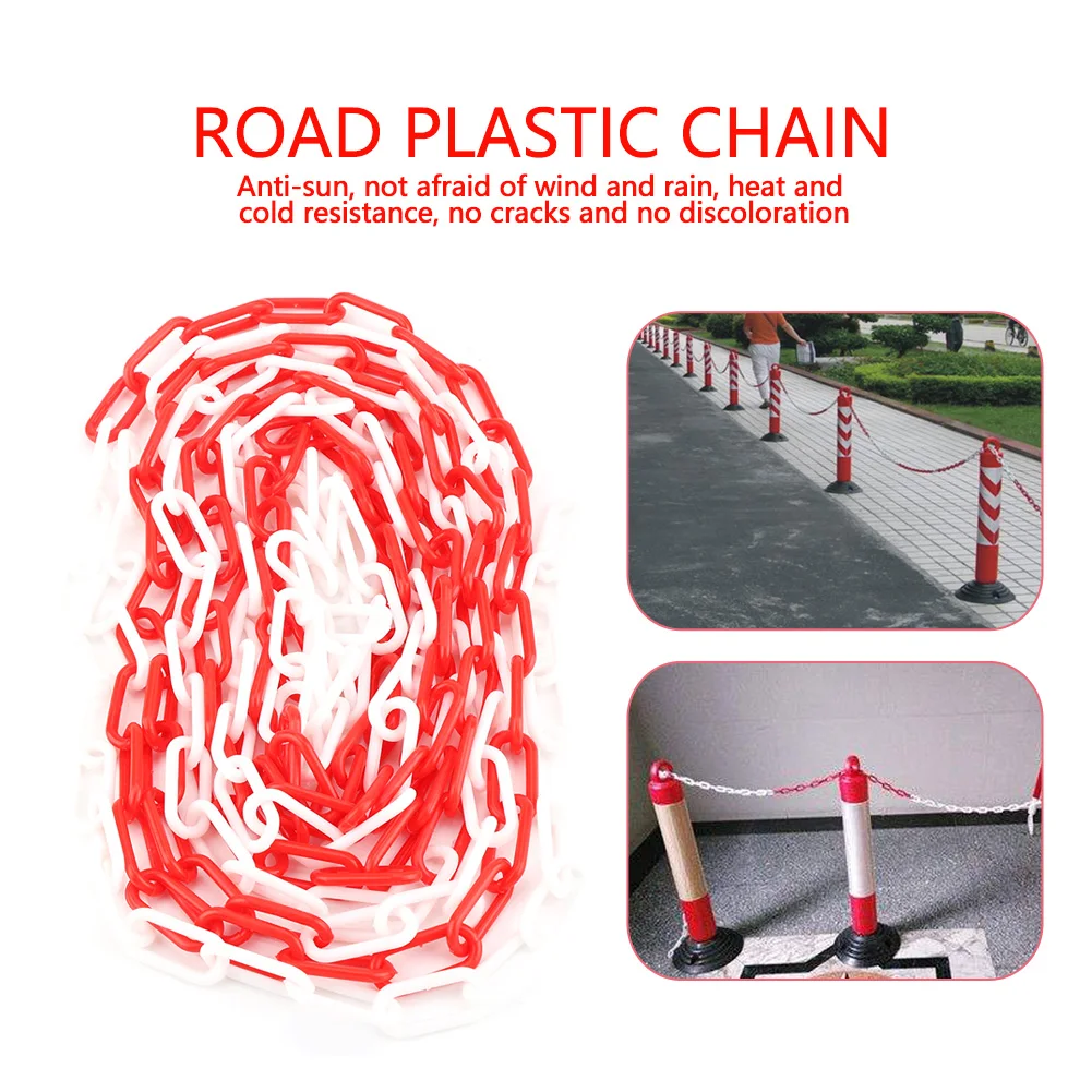 Highway Maintenanc 5m Plastic Warning Chain Road Block Barrier For Traffic Crowd Parking Control Used In Urban Roads | Строительство и