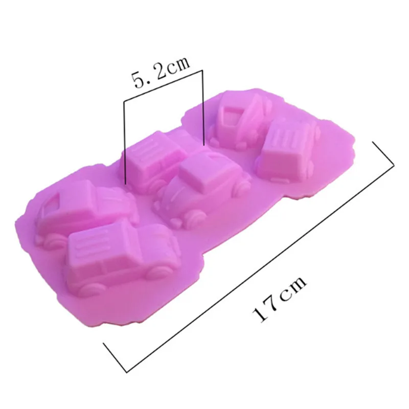 

Cartoon bear car shape silicone mold DIY candy cake chocolate mold syrup accessories kitchen gadgets