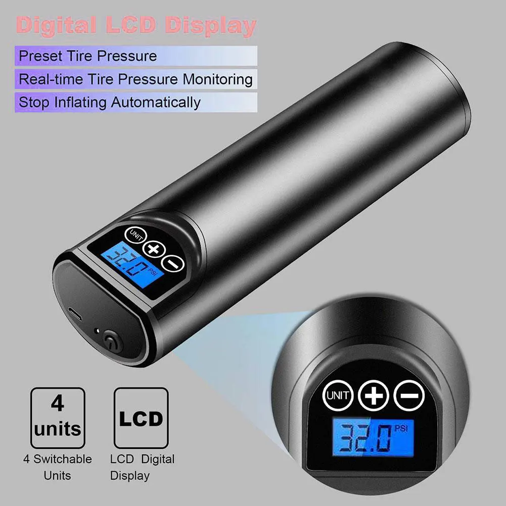 barato E-ACE Compressor Para Carros 150psi Bomba De Ar Com Bateria Portátil Carro Pneu Inflator Compressor De Ar Rodas Pneus Bicicleta Elétrica