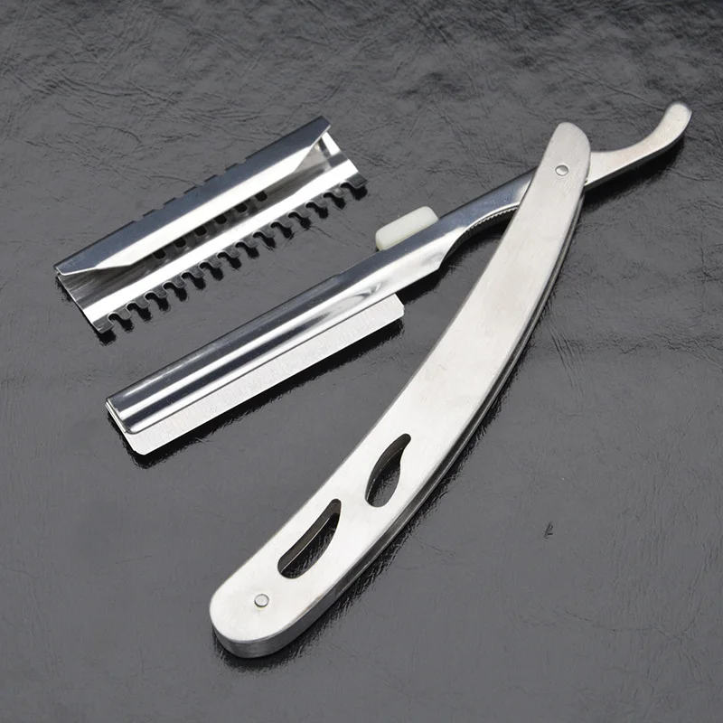 

Stainless Steel Barbers Shaving Mens Razor Professional Straight Cut Throat Razor MH88
