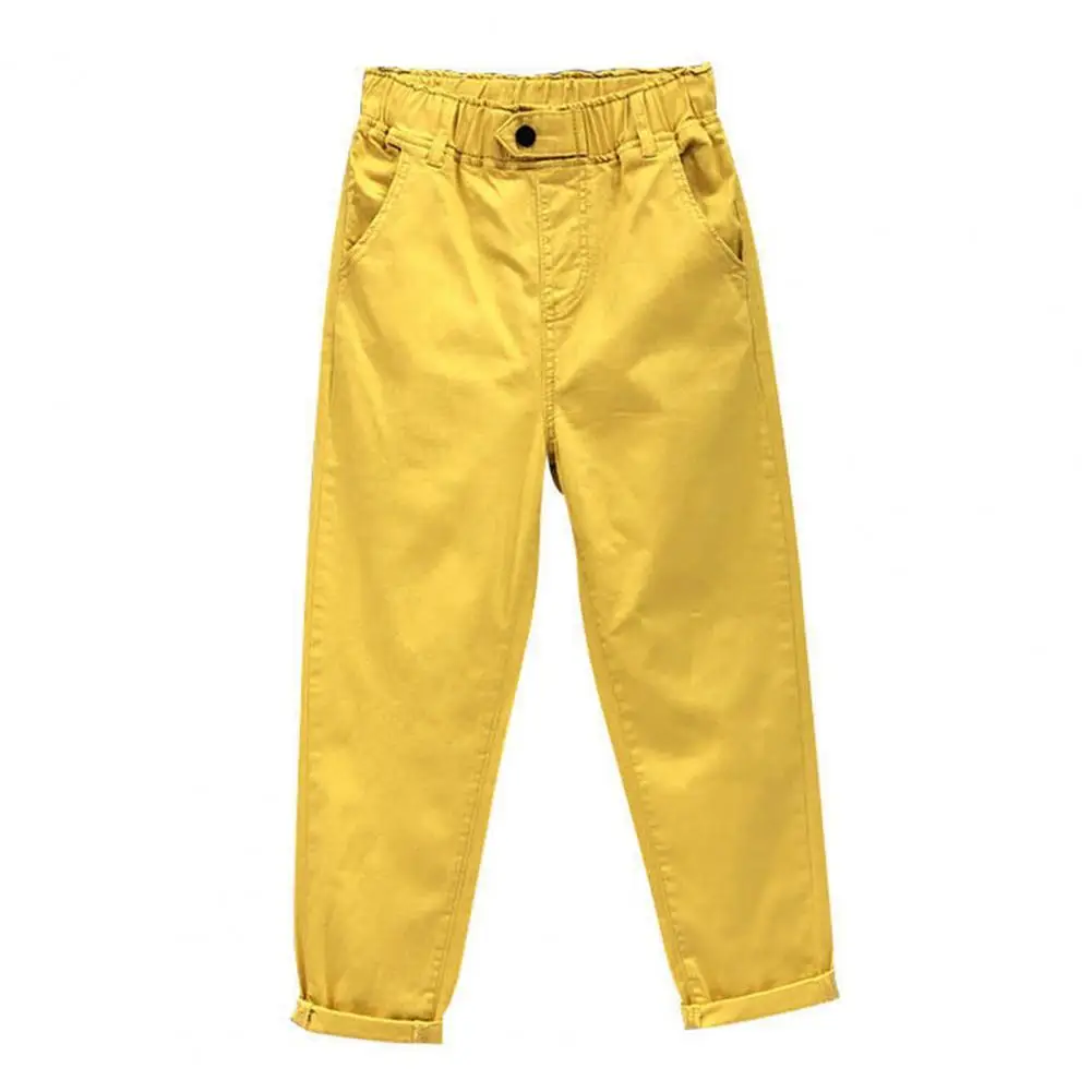 

Plus Size Pants Women Office Trousers Solid Color Loose Simple Elastic Waist Pants for Summer Women Pants