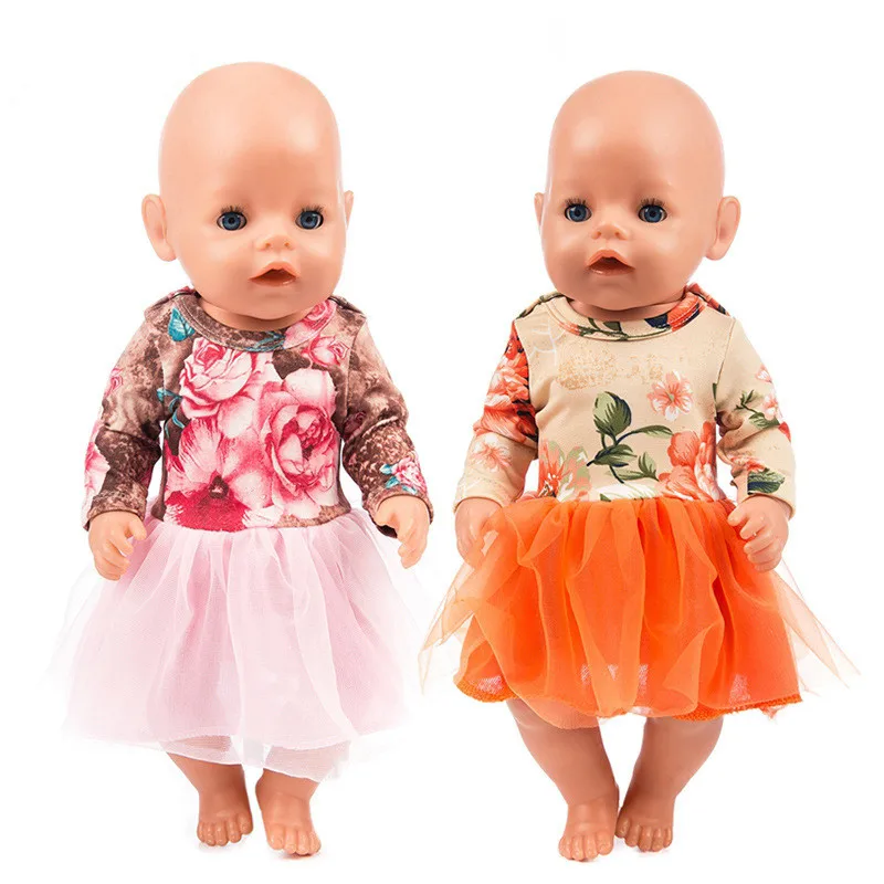 Новое платье для куклы подходит кукол-младенцев 43 см одежда новорожденных и