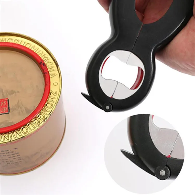 

Multi 6In1Function Tools Can Beer Bottle Opener All In One Jar Gripper Can Beer Lid Twist Off Jar Claw Jar Opener Wine Opener
