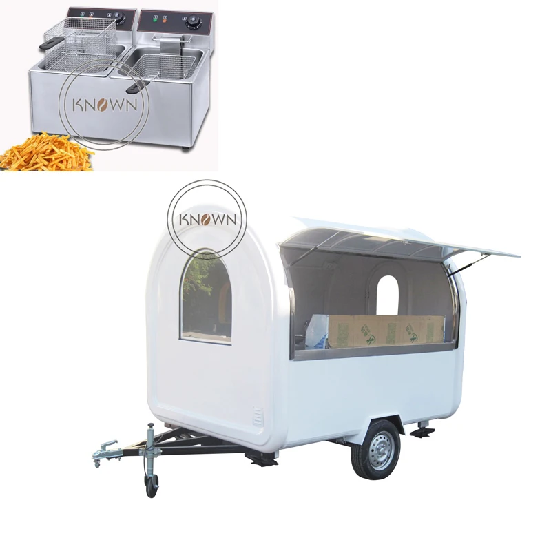 Прицеп для продажи еды с бесплатной фритюрницей 2 м|Кухонные комбайны| |