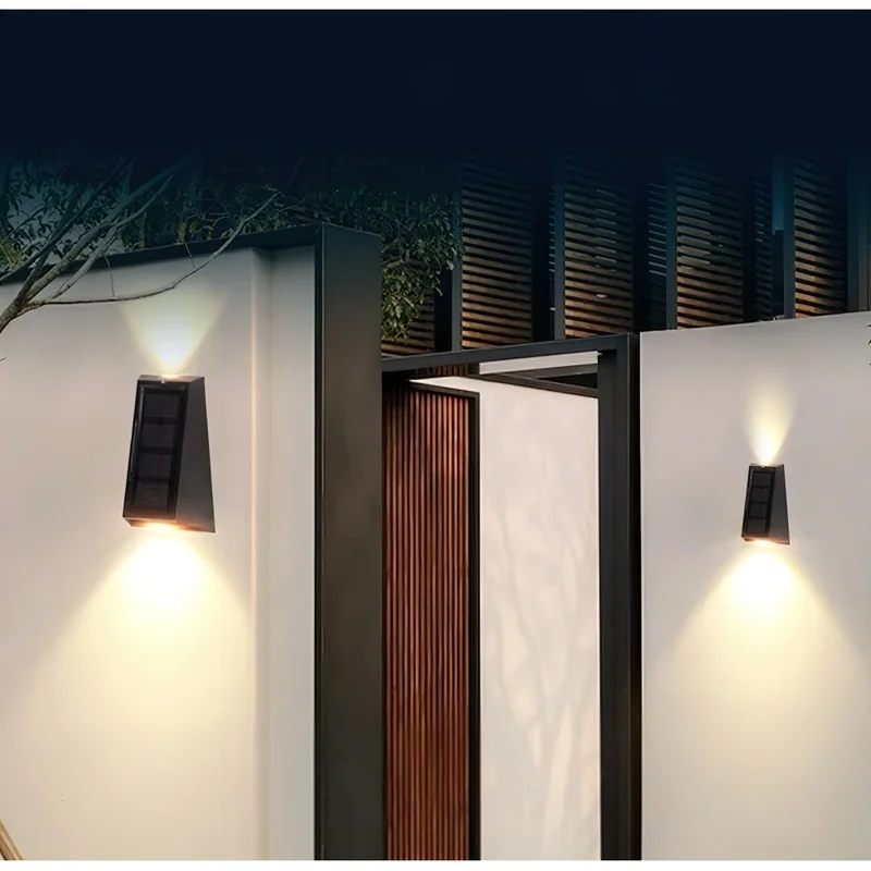 Водонепроницаемая настенная лампа на солнечной батарее настенный уличный