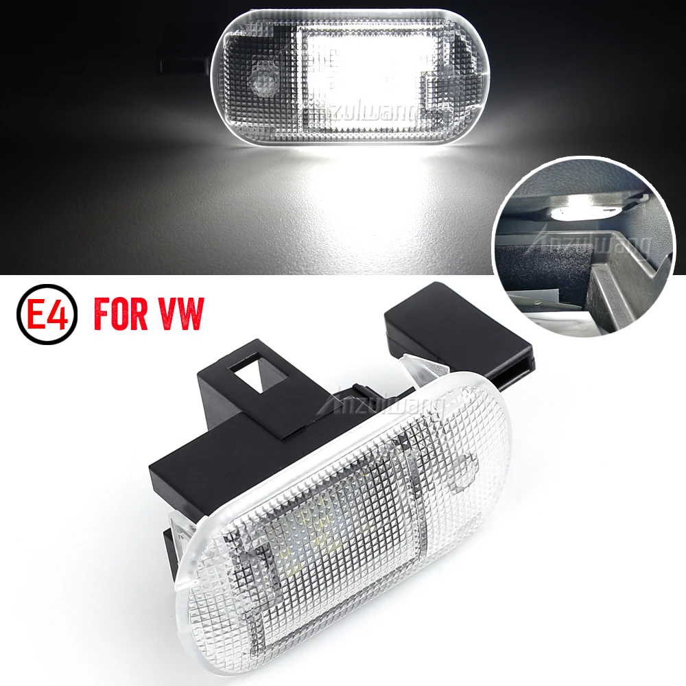 

White LED Car Glove Box Light Storage Compartment Light For VW Golf Mk4 Bora Touran Touareg Caddy For Skoda Fabia Octavia Superb