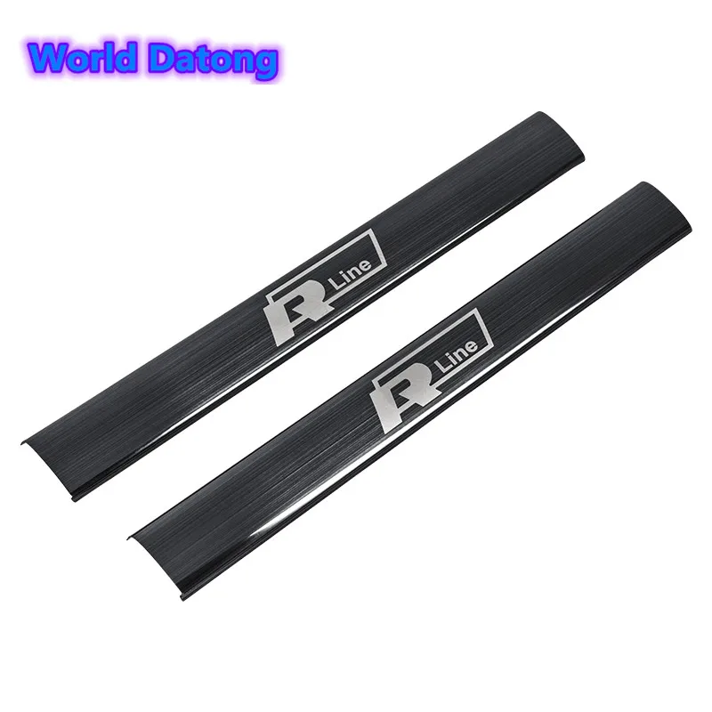 

Interior Rear Seat Anti-kick Plate Anti-scratch Pad Stainless Steel Trim 2pcs For Volkswagen VW POLO Accessories