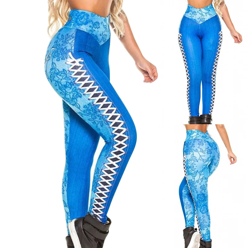 Женские леггинсы из искусственной кожи эластичные повседневные для фитнеса с