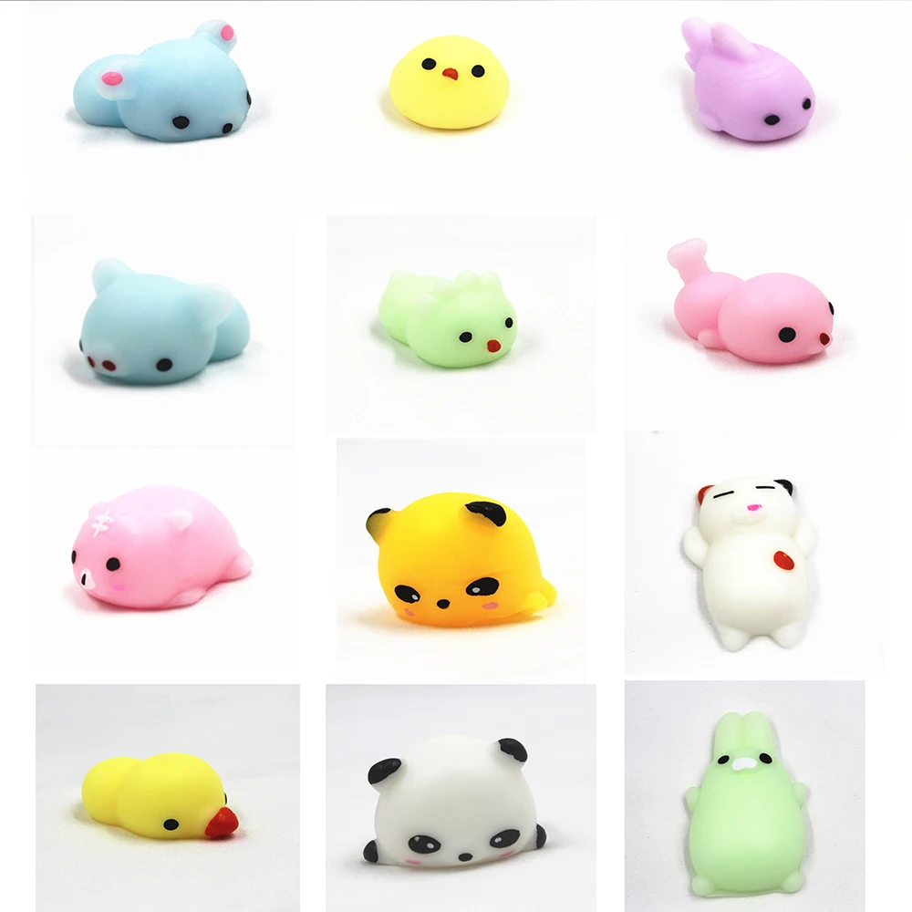 12 шт. милые сжимаемые игрушки животные|Игрушки-эспандеры| |