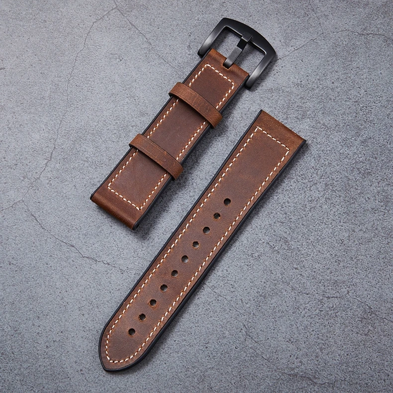 Ремешок для наручных часов из натуральной кожи 22 мм Samsung Galaxy Gear S3 Huami amazfit Huawei GT 2E