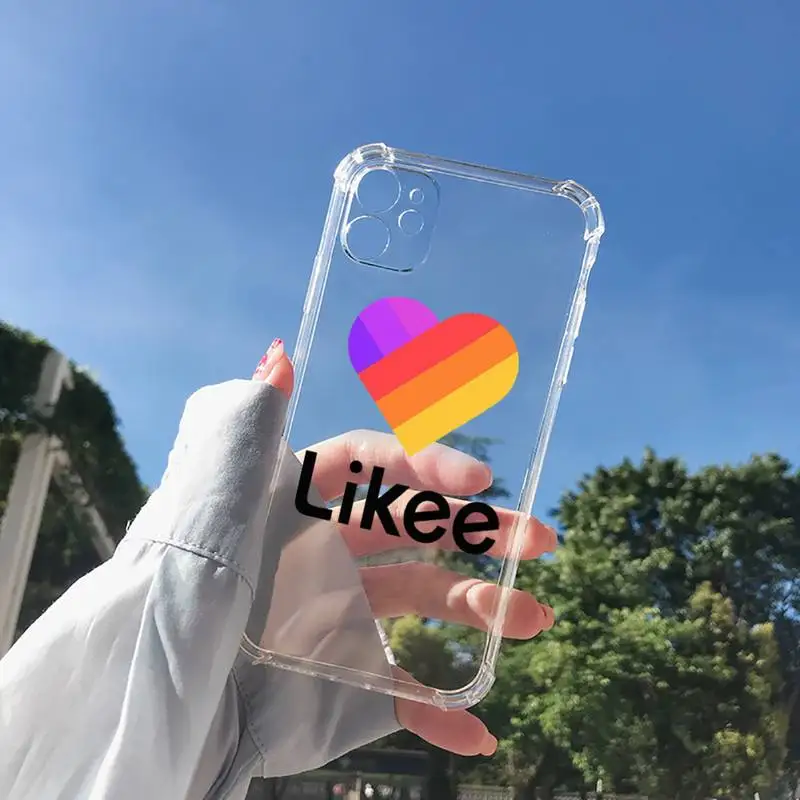 

likee-2 Phone Case Transparent for Clear iPhone 11 12 8 7 6 6S XS MAX Plus X 5S SE 2020 XR mini pro