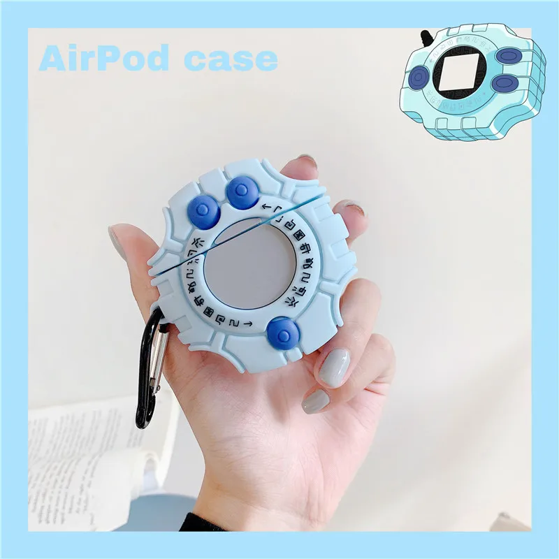Милый 3D Digimon Монстр Agumon Digivice Koromon V mon Mochimon чехол для наушников Apple AirPods Pro 1