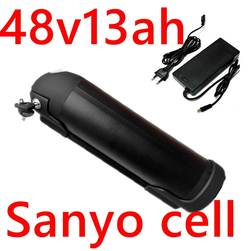Литий ионный аккумулятор 48 в 13 Ач для бутылки sanyo электровелосипеда Bafang BBS02 750 Вт