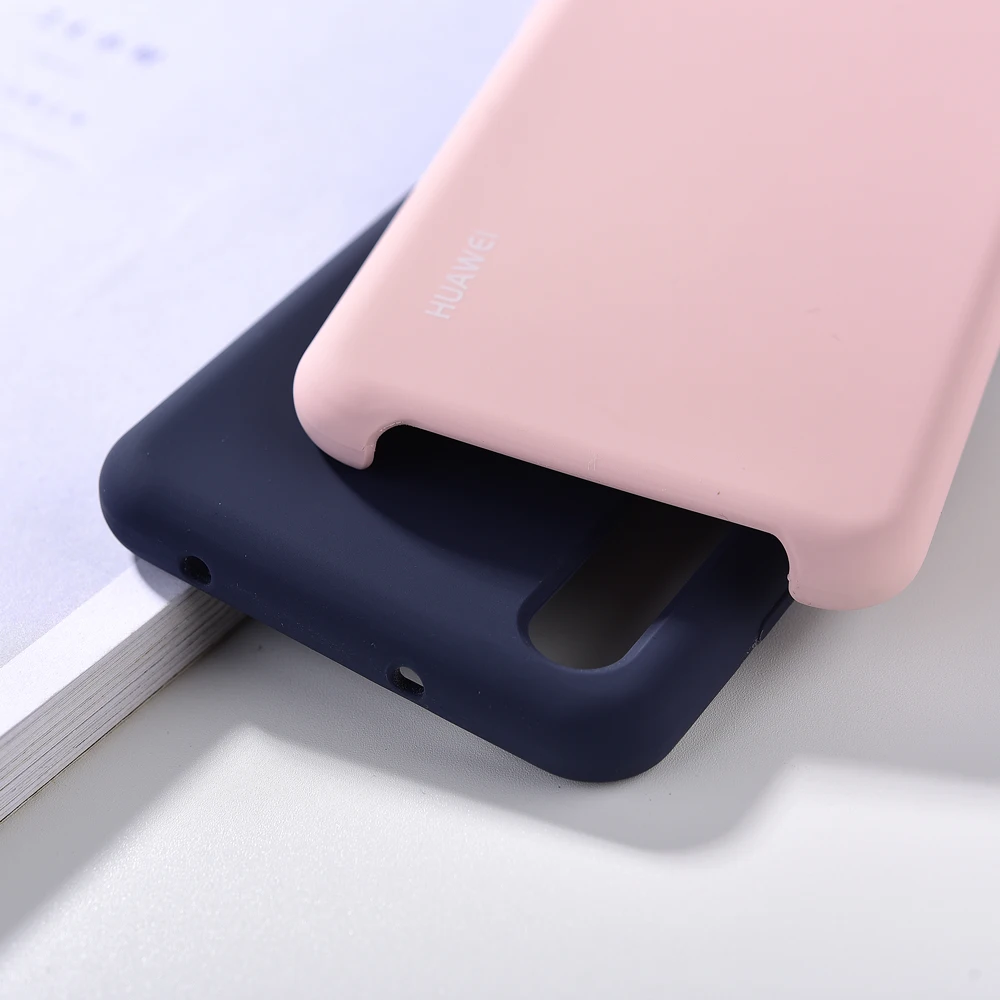 Оригинальный Huawei P20/P20 Pro Чехол из жидкого силикона мягкий мобильный телефон