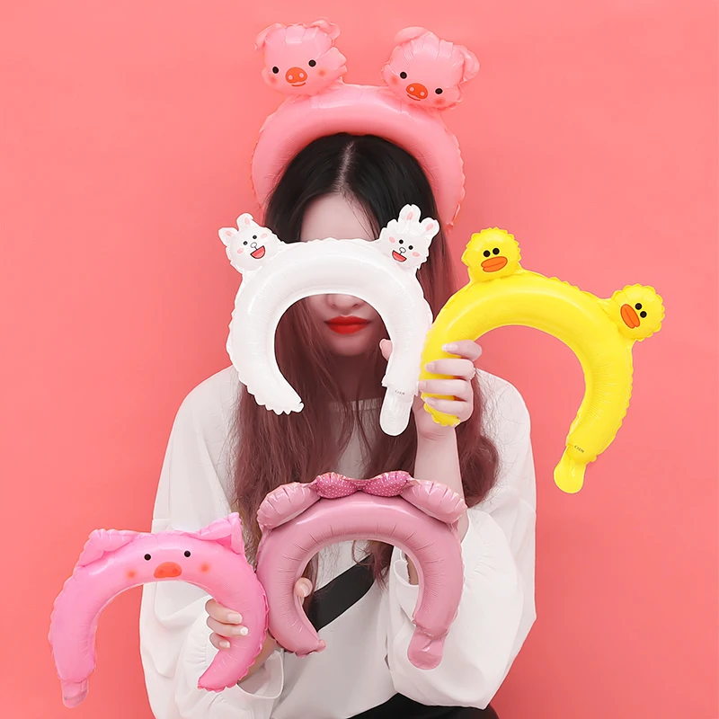 Повязка на голову с воздушным шаром из мультфильма алюминиевая повязка для