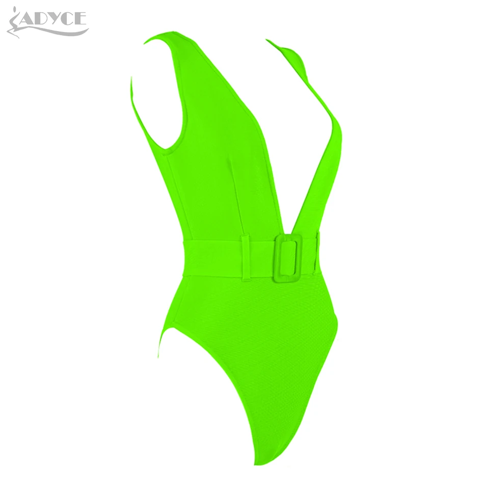 ADYCE 2019 новый летний Зеленый Розовый Красный бандажный купальник сексуальный