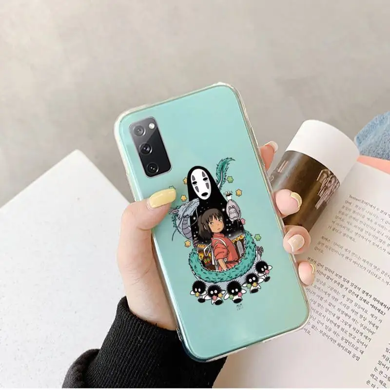 Totoro милый дизайн аниме чехол для телефона прозрачный Samsung Galaxy A S Note 9 10 51 50 71 70 80 20 21