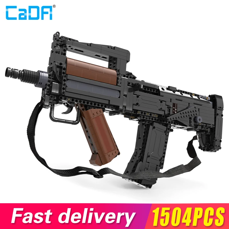 

Moc Cada Ww2 SWAT, Военная серия оружия, штурмовой строительный блок, технические развивающие игрушки, пистолет, игрушки для детей