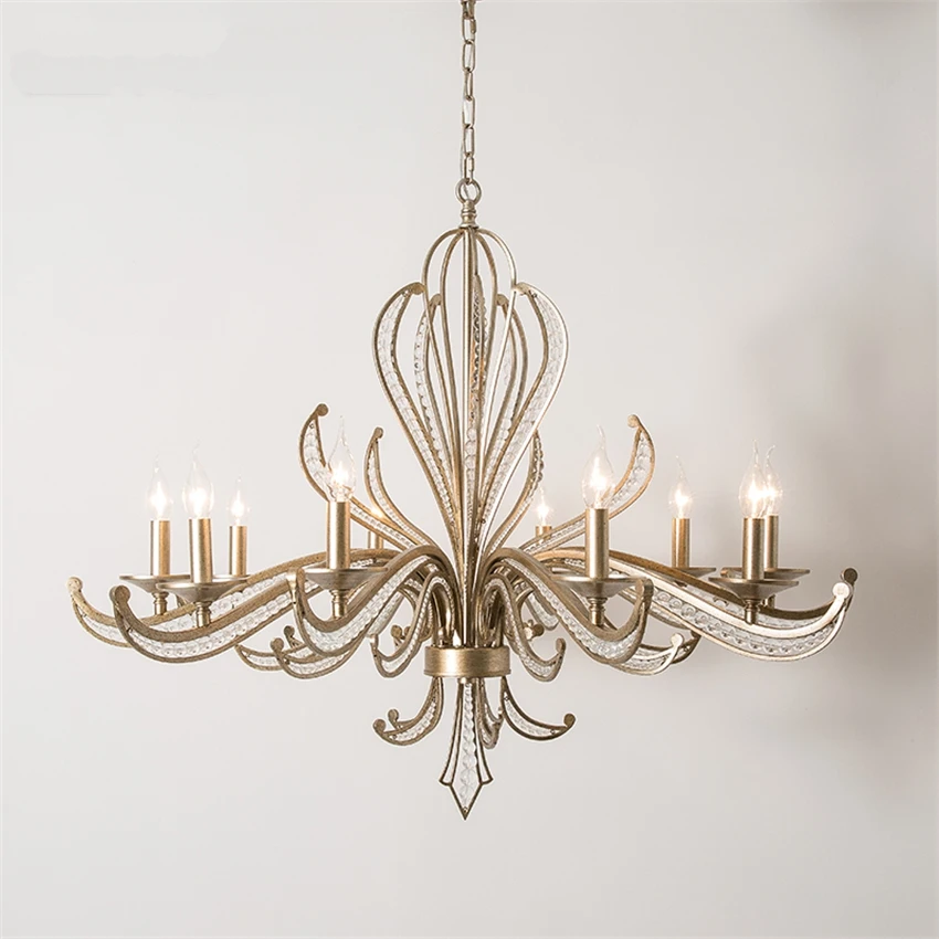 Люстра в американском стиле подсвечник Светильники для гостиной лампы во