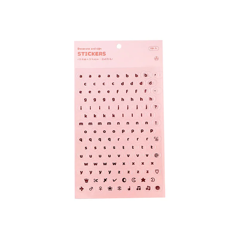 1 шт. прозрачный буквы английского алфавита Стикеры милый планировщик журнала s