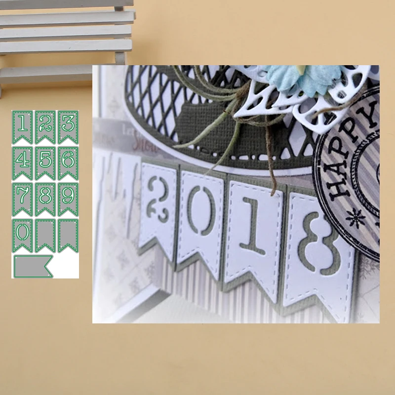 Лаки богиня ремесла металлические режущие штампы баннер с числом скрапбукинга