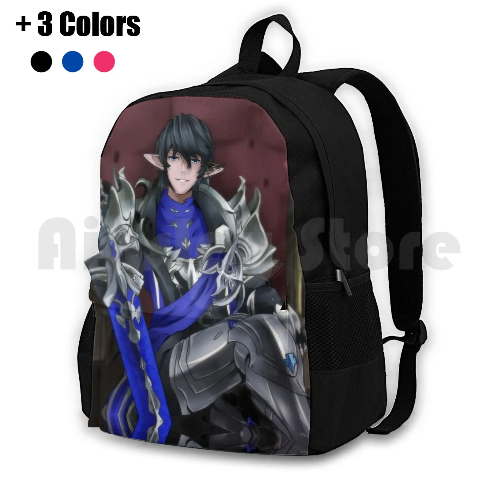 

Final Fantasy Xiv-Ser Aymeric Outdoor Hiking Backpack Riding Climbing Sports Bag Anime Manga Final Fantasy 14 14 Ffxiv Final