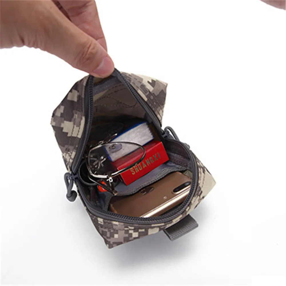 

Men Tactical Pouch Belt Waist Pack Bag Small Pocket Military Waist Pack Running Pouch Travel Camping Bag Outdoor