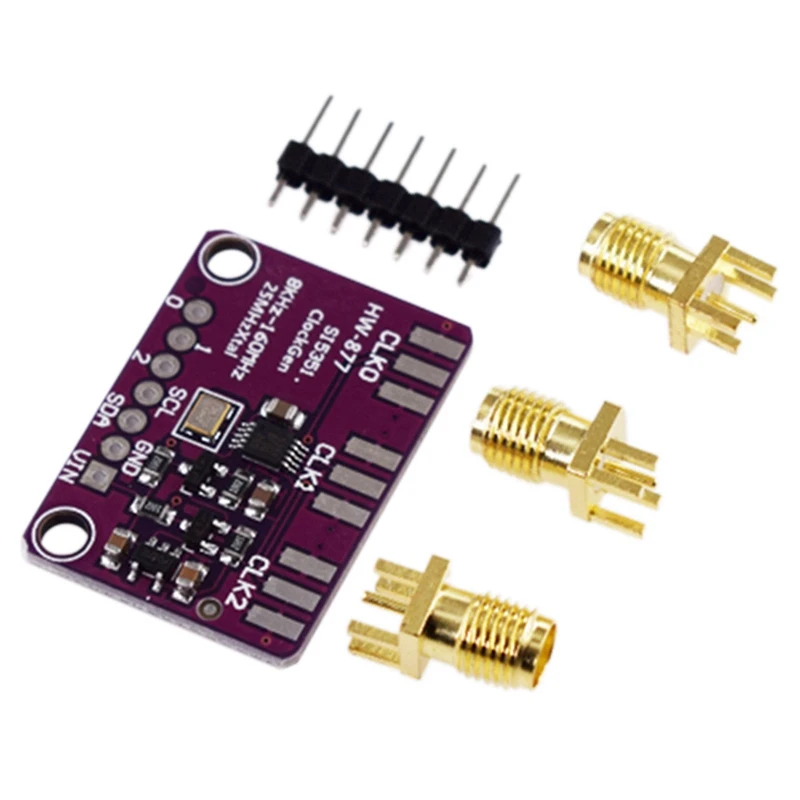 

Si5351 Si5351A I2C IIC модуль генератора тактовых сигналов высокочастотный генератор прямоугольной волны 3,3-5 в 8 кГц-160 МГц