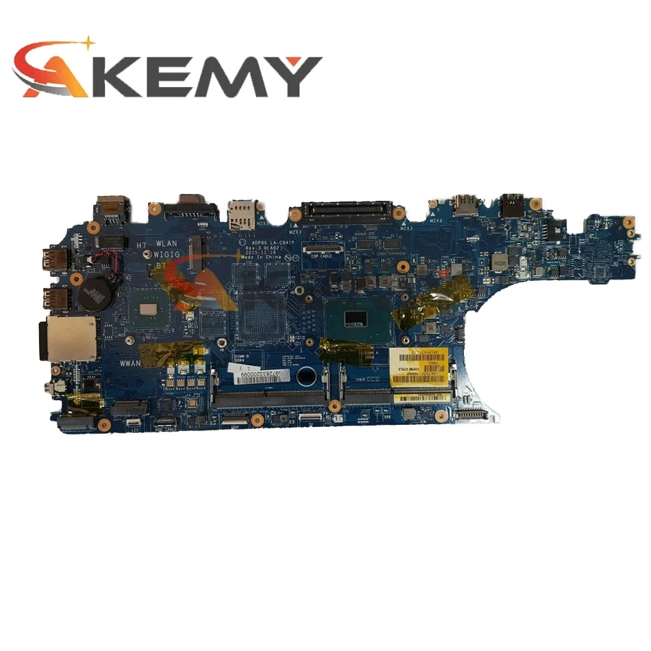 Akemy для DELL Latitude E5570 материнская плата портативного компьютера с I7-6820HQ 2 3 ГГц CN-0CHM56