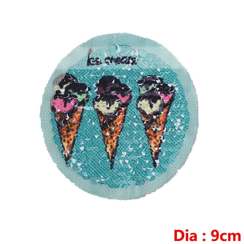 Nicediy Единорог Роза Реверсивные меняющие цвет блестки патчи Фламинго милая